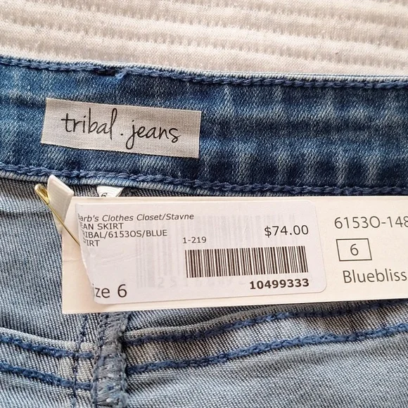 🆕️ [6] Tribal Jean  skirt - Picture 2 of 6